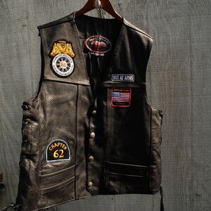 Hillside Motorcycle Cruiser Leather Vest